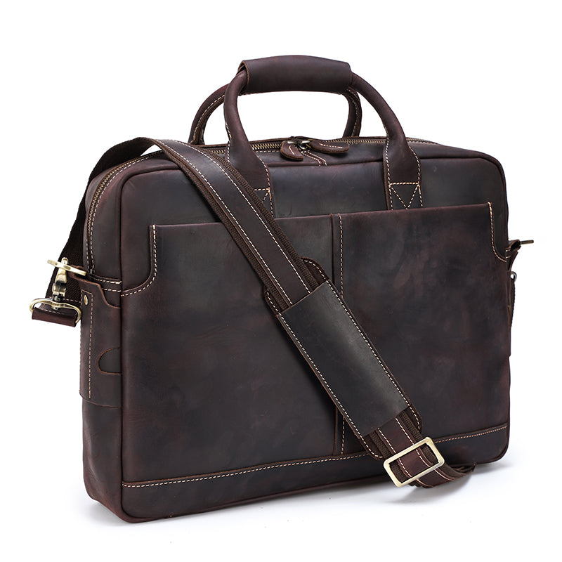 George Leather Briefcase - Denali Leather Goods