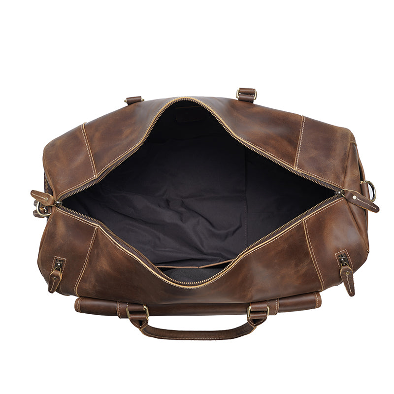 Large Duffel Leather Bag - Denali Leather Goods