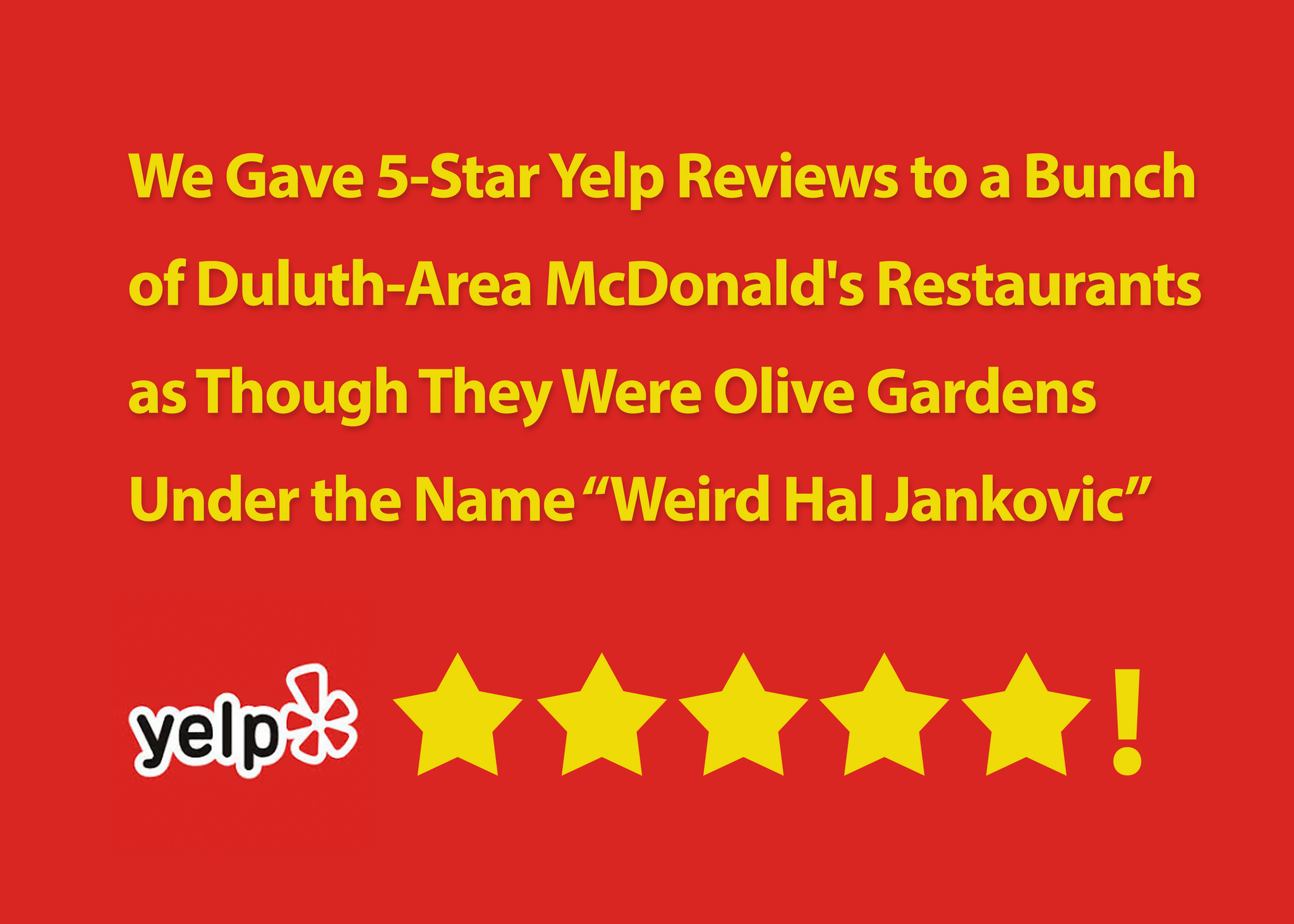 We Gave 5 Star Reviews To A Bunch Of Duluth Area Mcdonald S