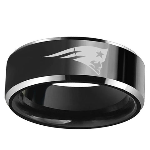 Dropshipping 8mm Men Women Black Tungsten Wedding Promised Ring With