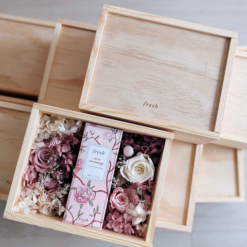 Fresh Perfume Mother's Day Preserved Flowers Corporate Gift Box by First Sight Singapore