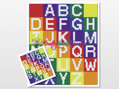 alphabet blocks pattern graph with minic2c crochet written alphabet g 2craftynerds