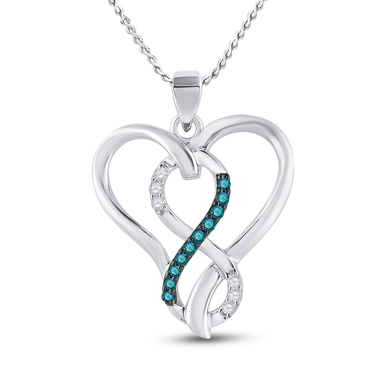 Silver Heart Infinity Necklace - HC Jewellers - Silver Jewellery