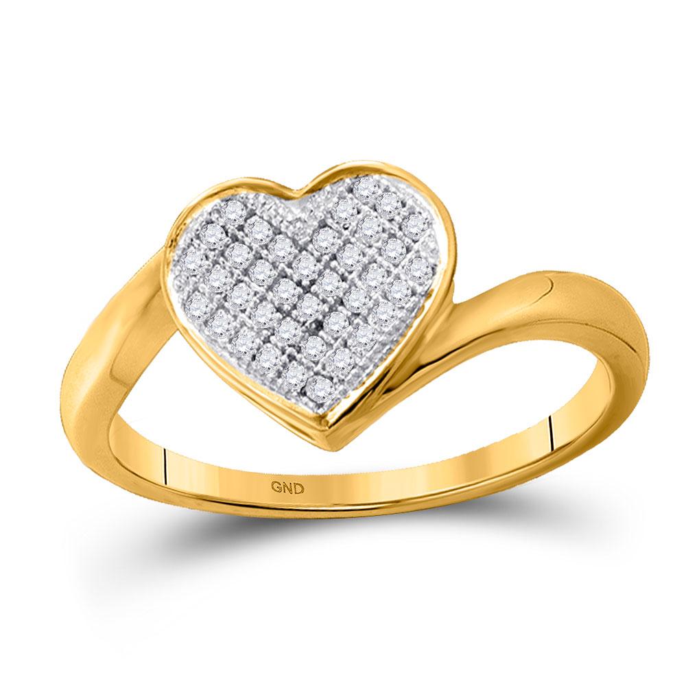 Captivating Love Sparkle Ring | 10kt Yellow Gold Womens – Splendid