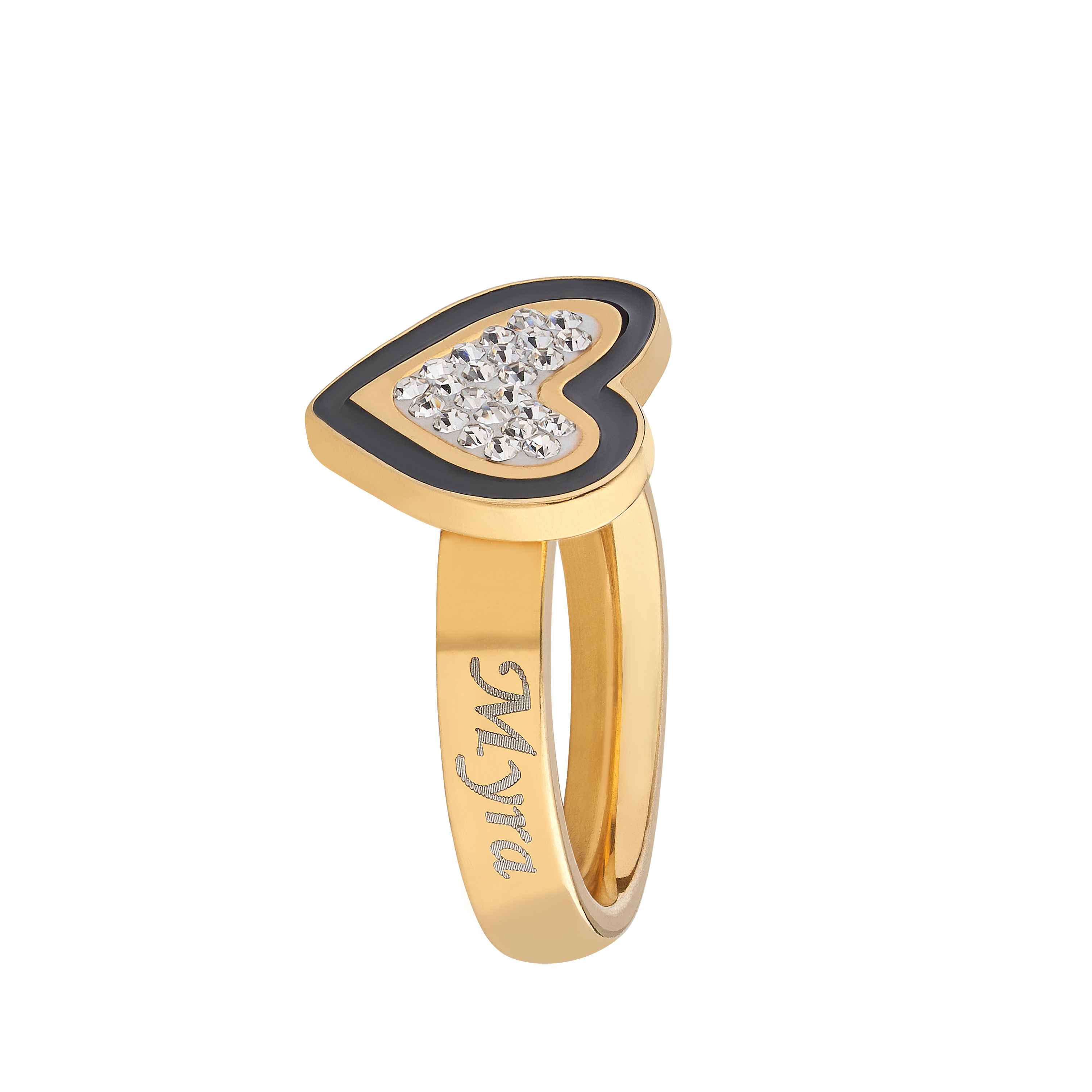 CAPECE GIOIELLIERI Semetra letter R ring with diamonds