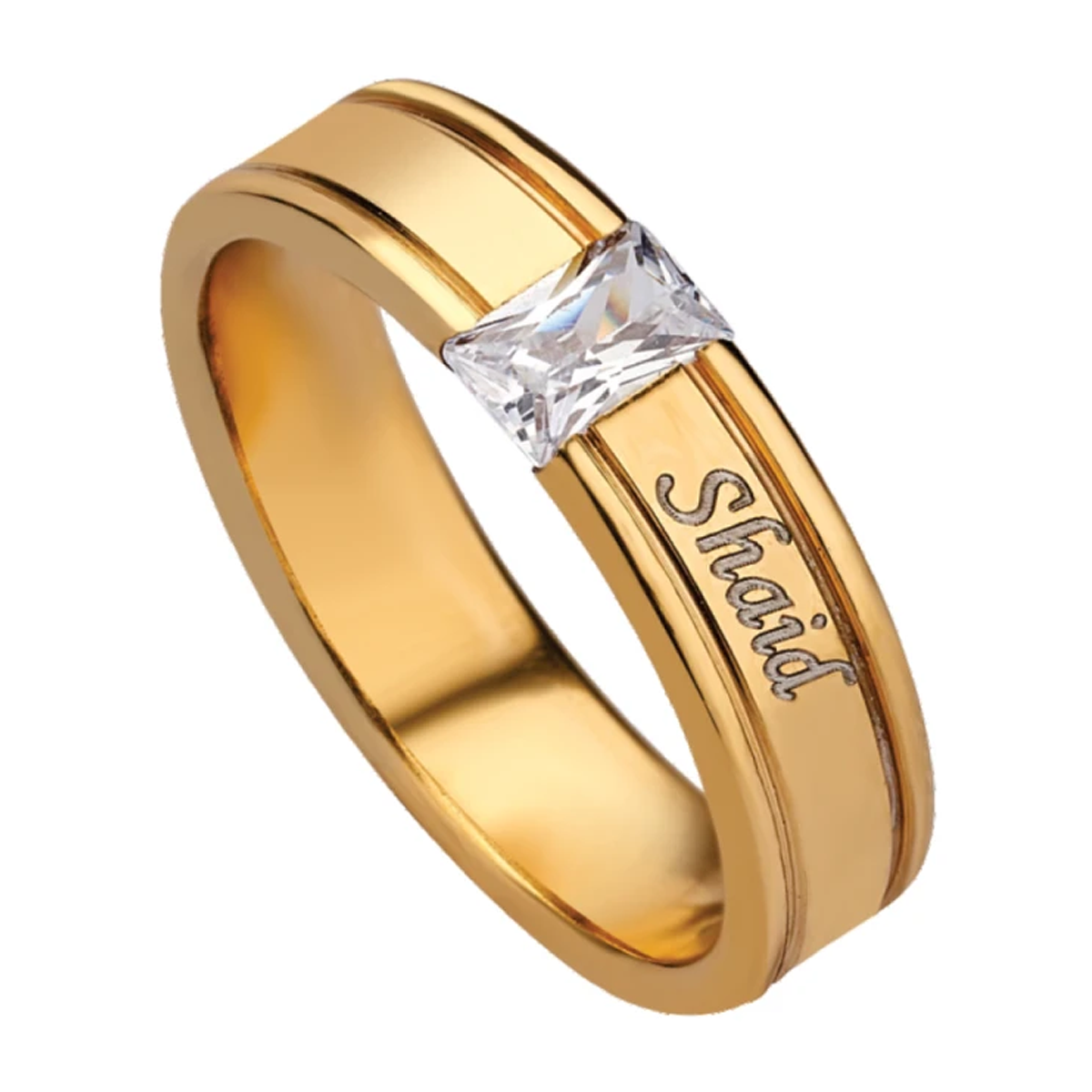 Customize Gold Name Ring – Zivi Fashion
