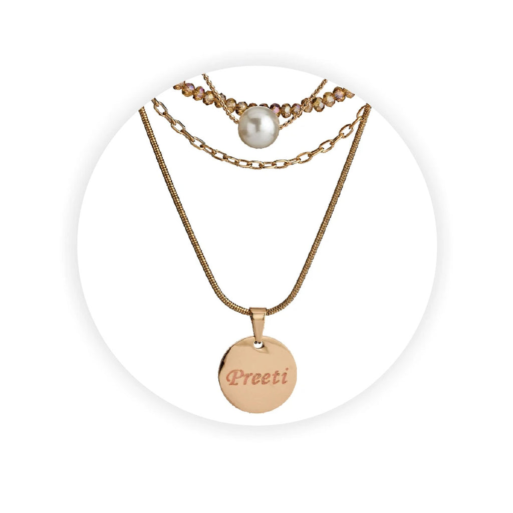 Name Locket Chain Online Personalised Jewellery Buy Online Customised Jewellery In India Zestpics