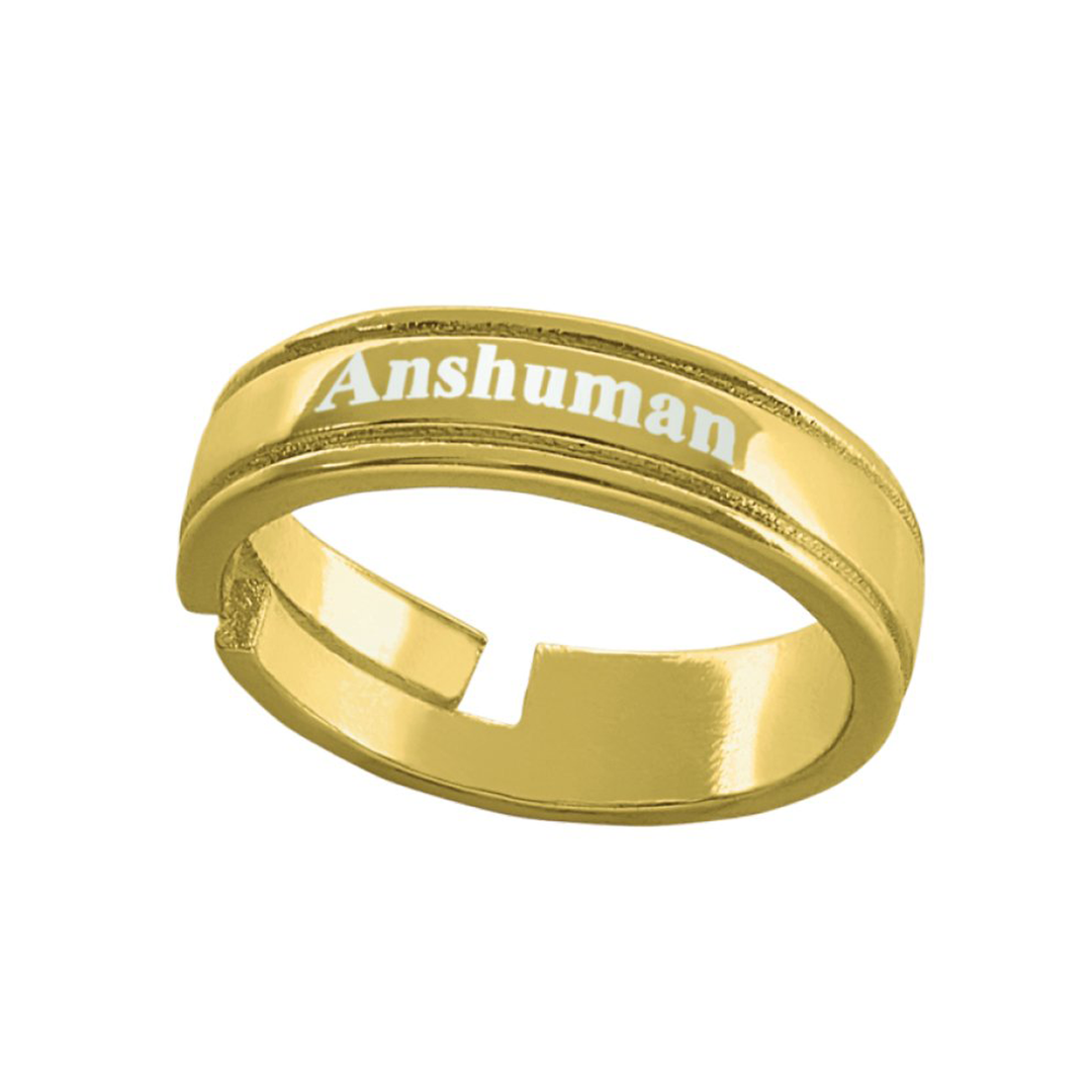 Buy & Send Personalized Name Rings | Name Engraved Gent's Finger ...