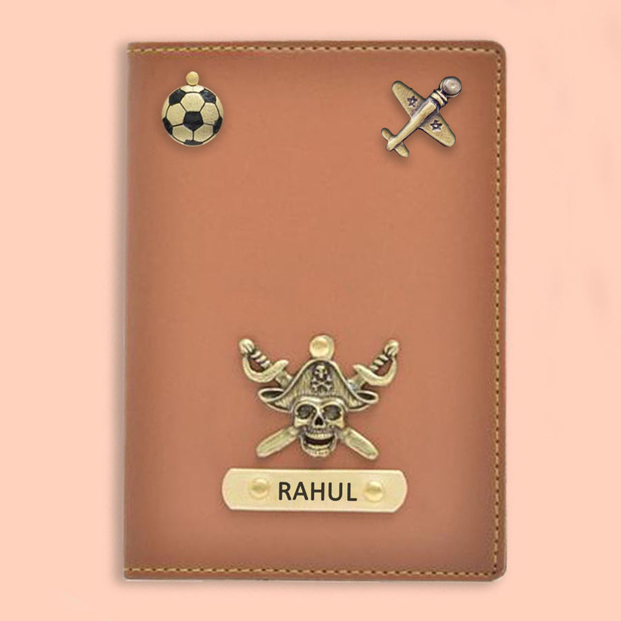 Brown Leather Passport Cover, Size/Dimension: 14 X 10 Cm