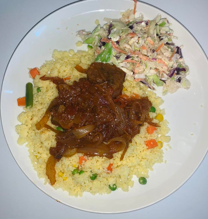 Pili Pili beef with Couscous and yassa sauce | Thirteen: A Social ...