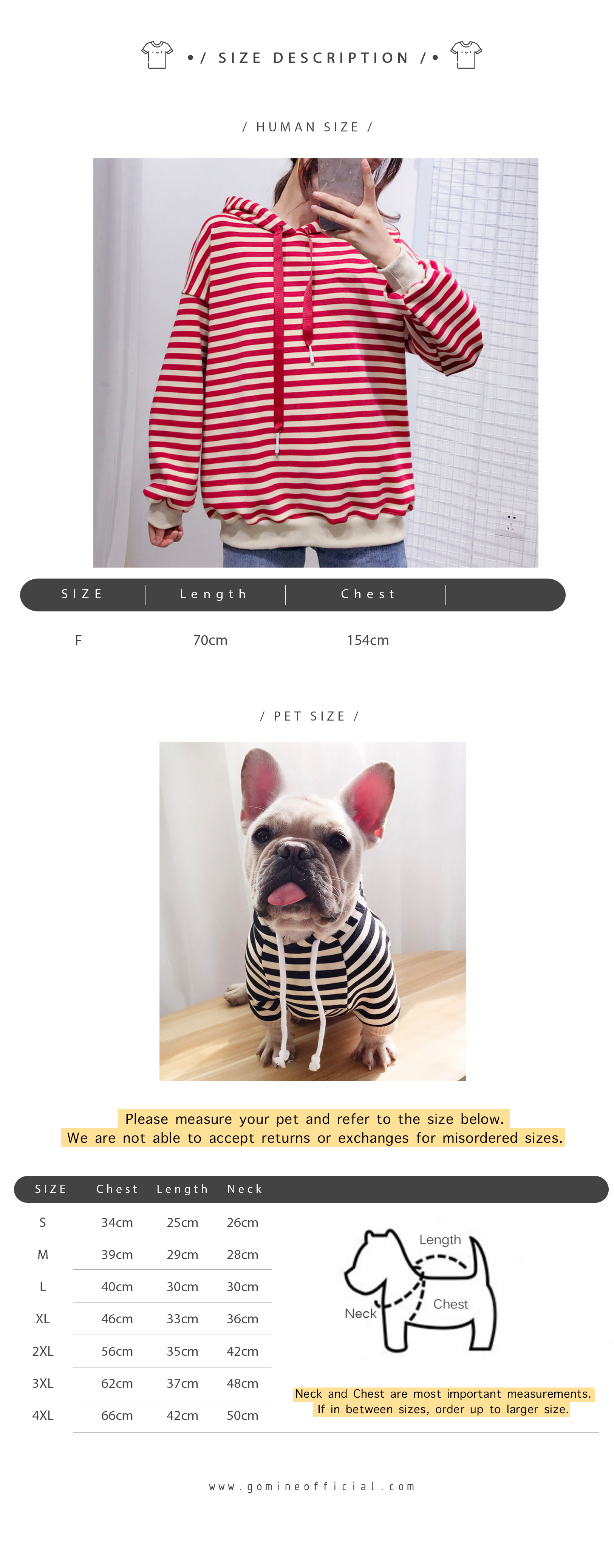 Matching Dog and Owner Stripe Hoodie