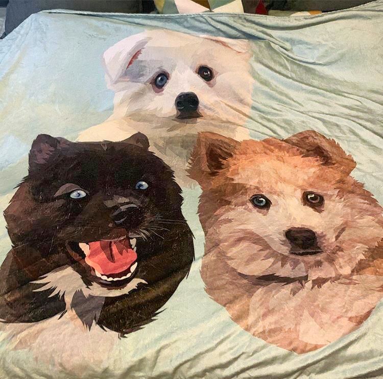 custom dog blanket