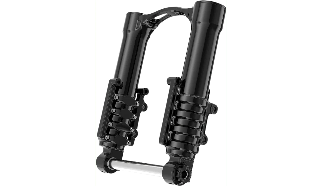 Arlen Ness Method No Flex Fork Legs Black Billet Aluminum Harley Touring  14-21