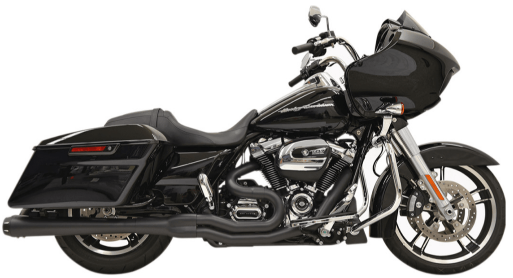 Bassani Road Rage 2-1 Black High Horsepower Exhaust Pipes Harley