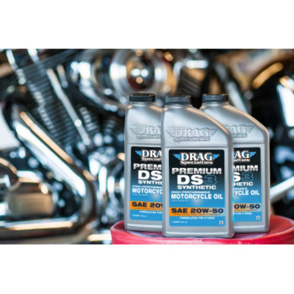 Drag Specialties Synthetic Oil Change Black Filter Kit Harley Twin Cam M8  99+