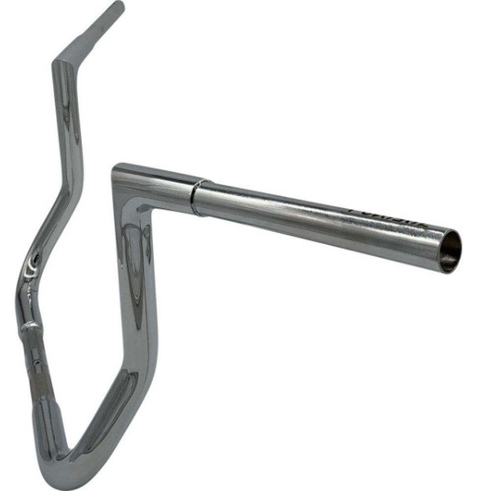 EZ Install Wired Handlebars 1-1/4 Flat Top 12 Chrome