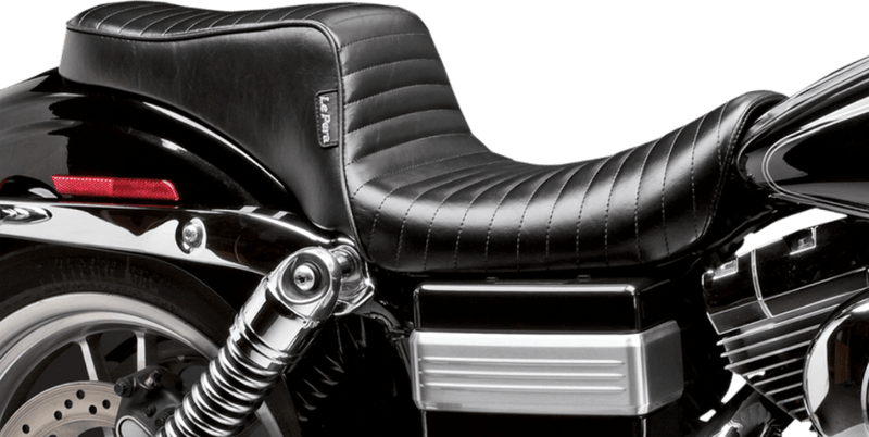 Le Pera Black Pleated Cherokee King Queen Driver Passenger Seat Harley ...