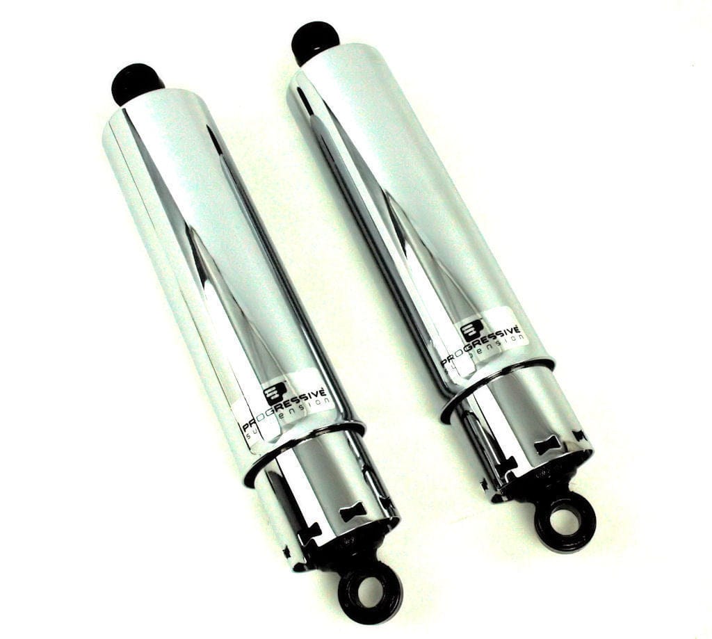 Progressive Suspension 412 Series Chrome 13.5 Shocks Harley FLH 58-72  412-4029C