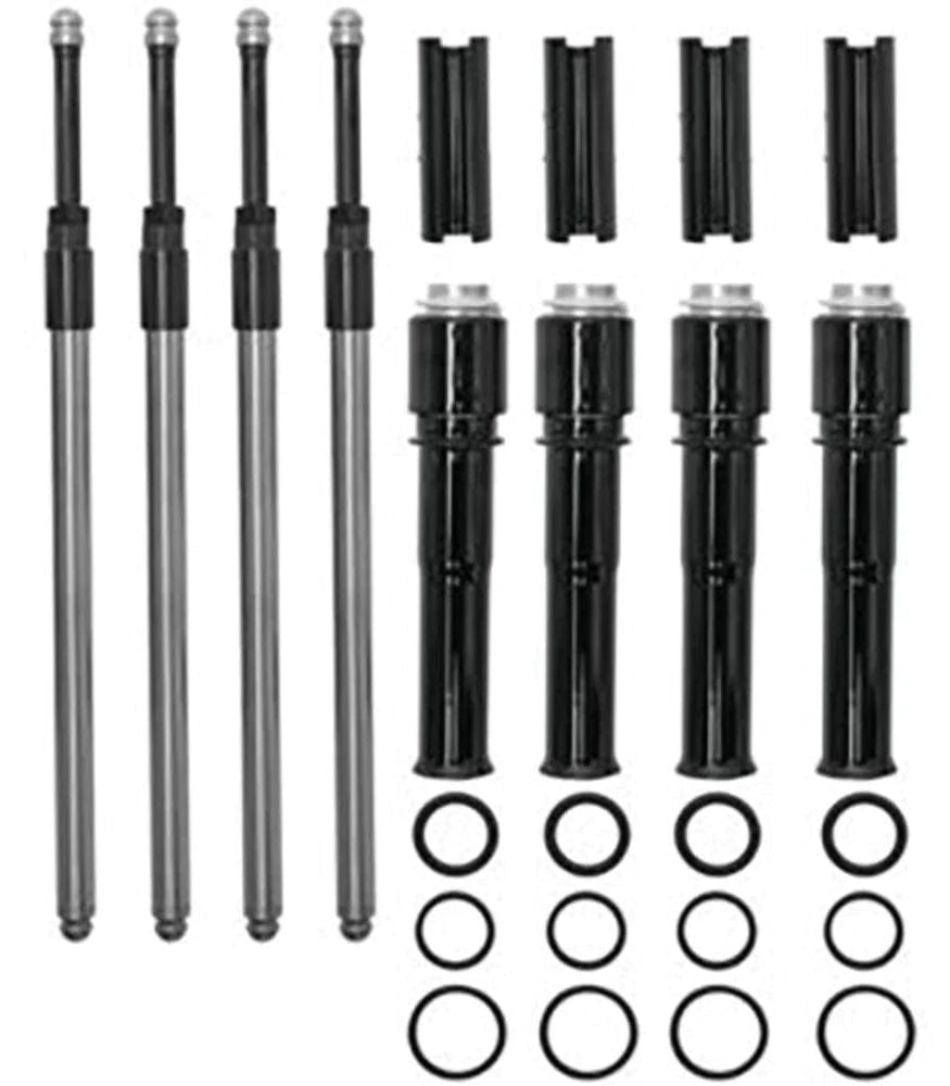 S&S® Adjustable Pushrod Kits For 1966-'84 HD® Big Twin With Solid Lifter  Adapters