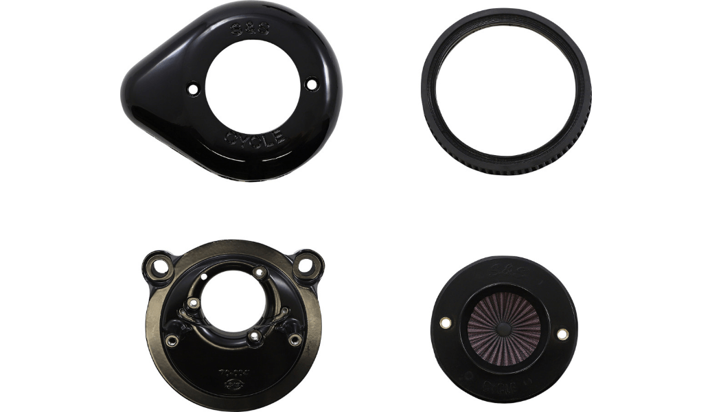 GLOSS BLACK AIR CLEANER S&S STINGER™ HARLEY