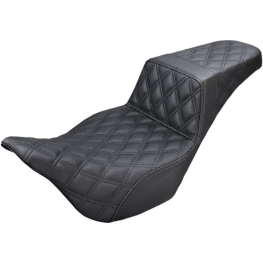 Saddlemen Black Full Lattice Stitch Step 2 Up Seat Harley 08-21 Touring  Dresser