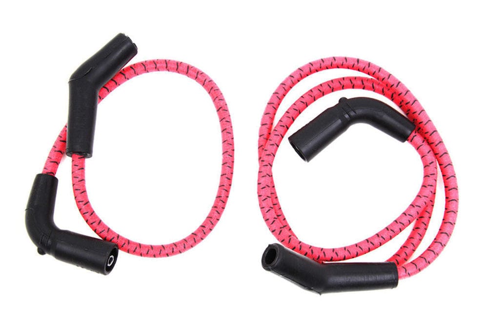 Sumax Red & Black Cloth Spark Plug Ignition Wire Set 2009-2016 Harley  Touring