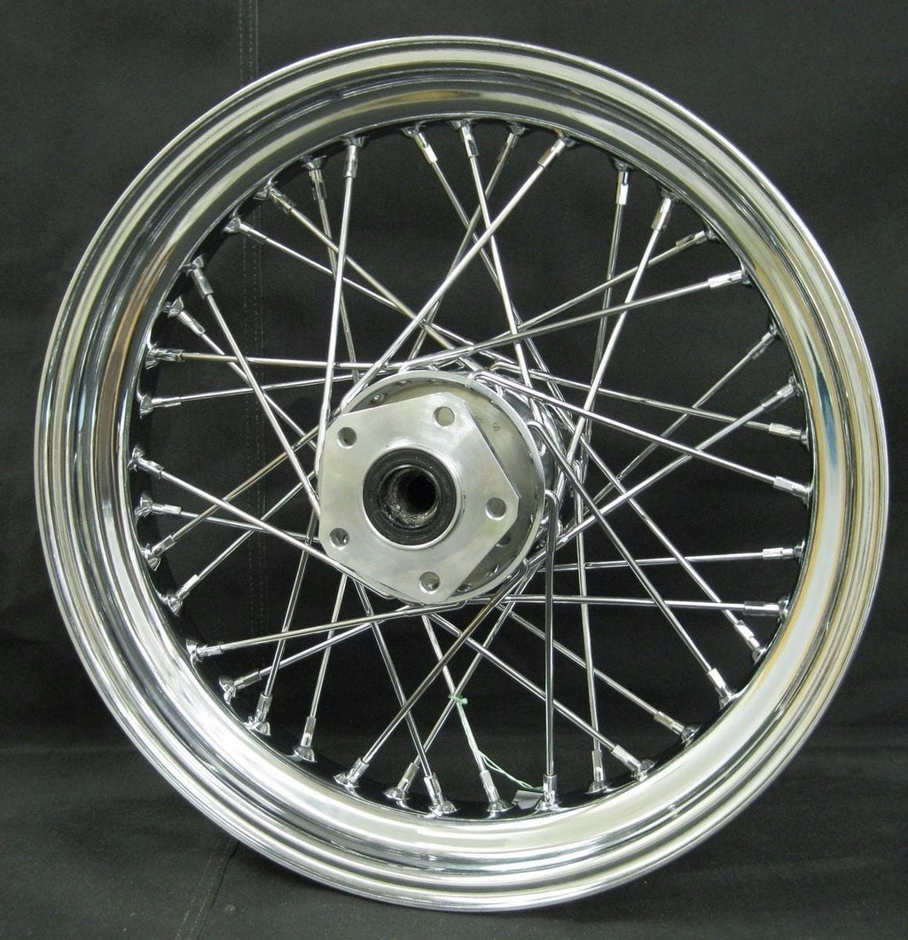 21 3.25 60 Spoke Chrome Front Wheel Rim 84-99 Harley Chopper 