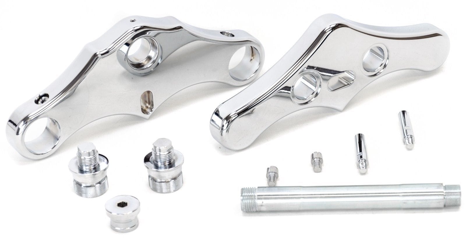 Ultima 5 Degree Raked Chrome Billet Triple Trees Harley Softail FXST 4 –  American Classic Motors