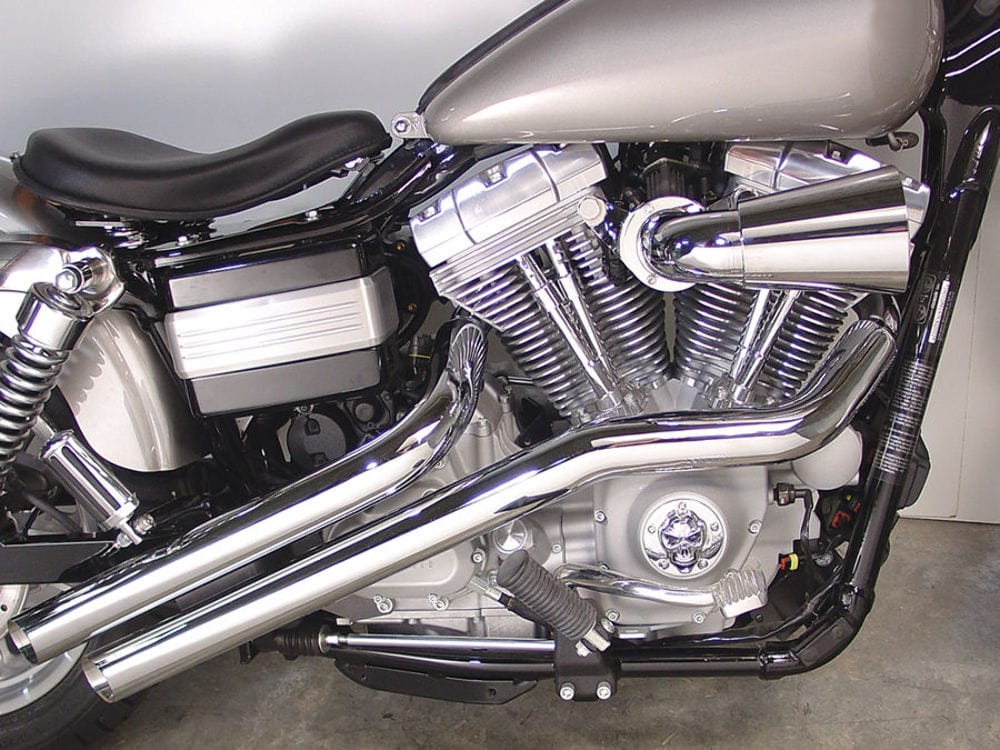 Radii Chrome Drag Sweeper Exhaust System Pipes 2 1/4