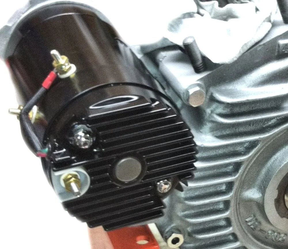 Black 12 Volt 2-Brush Generator Low Output Regulator Harley Flathead  Sportster