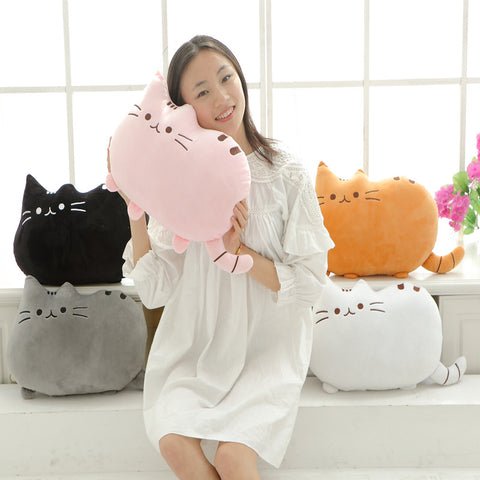 Plush Fat Cat Pillow Case With Zipper Catscoolstuff