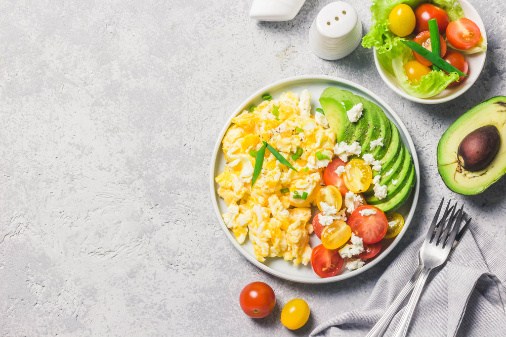 Scrambled Eggs and Avocado - Image from Shutterstock