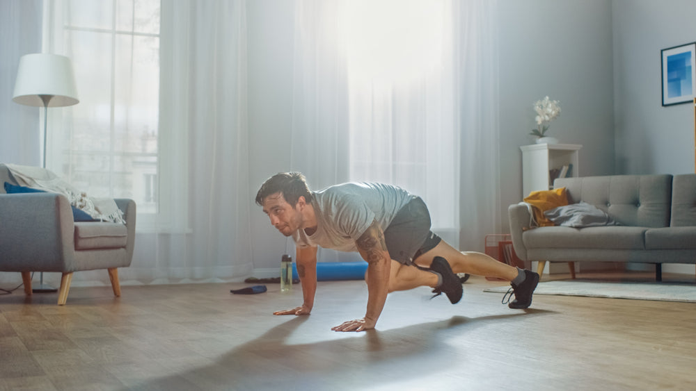 Mountain Climbers Beginners Bodyweight Exercise – Image from Shutterstock