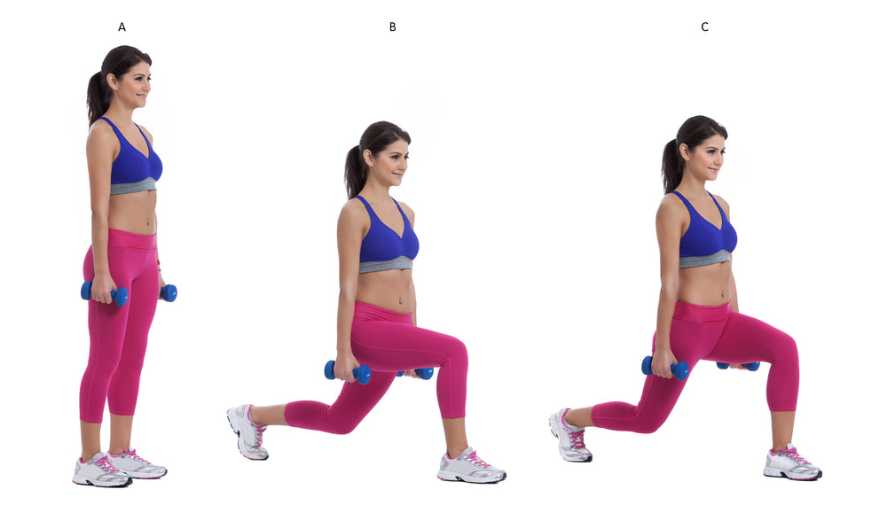 Steel Supplements Hip mobility exercise – Reverse Lunges – Image from Shutterstock