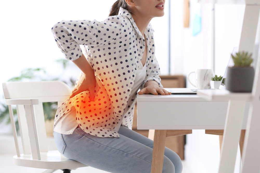 Low back pain from too much sitting – Image from Shutterstock
