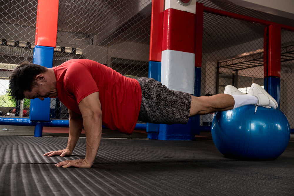 Stability Ball Decline Push-up – Image from Shutterstock