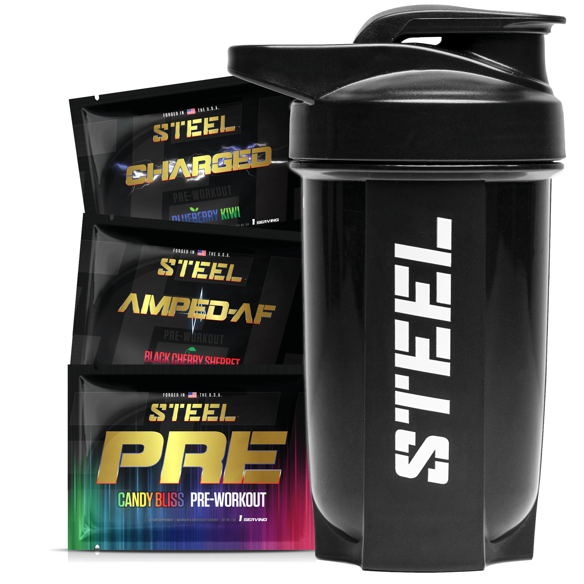 Steel Supplements updates AMPED-AF with a new look and more flavors