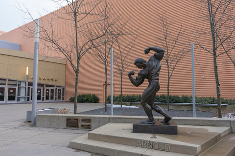 Arnold Schwarzenegger statue in Columbus