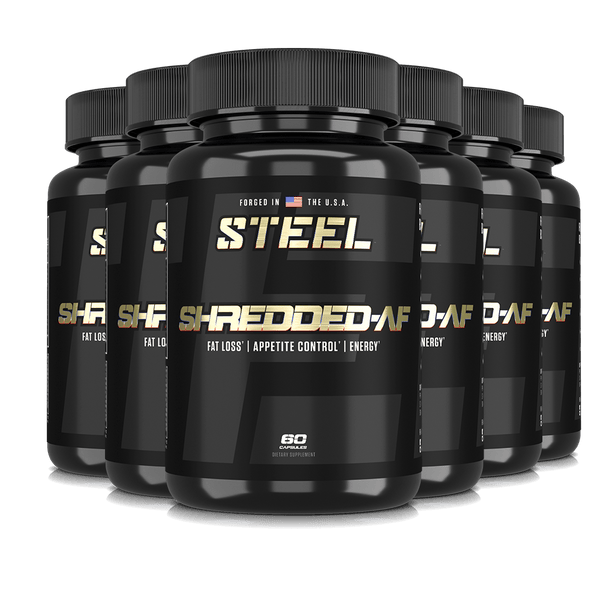 The Steel Supplements Fat Burner SHREDDED-AF (6 Bottles)