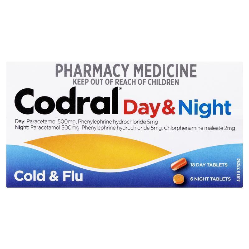 Codral Pe Cold And Flu Day And Night 24 Tablets Nz 4125
