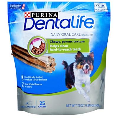 Dentalife Dog Treats Small/medium Dog 25pk