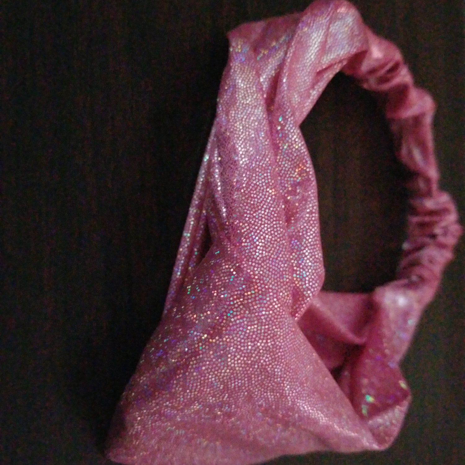 Pink Shimmer Knotted Head Band - Keene's