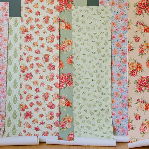 A variety of Wall paper samples