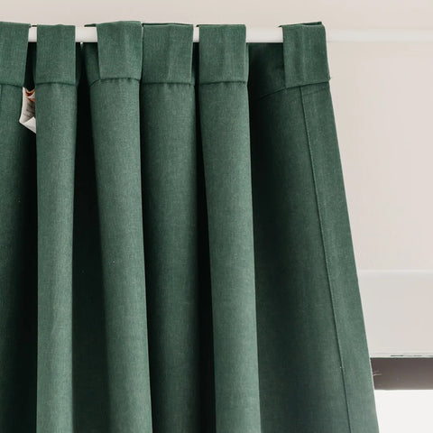 Dark Green blackout curtains