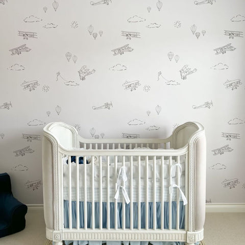 nature and fun wallpaper for baby room