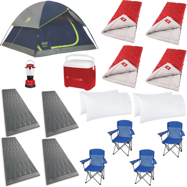 family camping gear packages