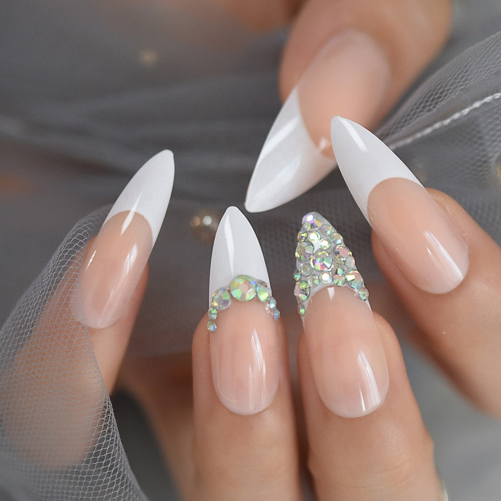 stiletto nails french