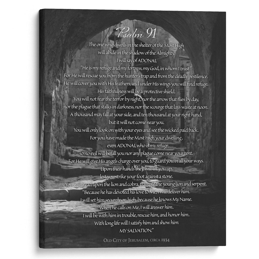 Priestly Blessing Western Wall Jerusalem - 16x20 Gallery Wrapped