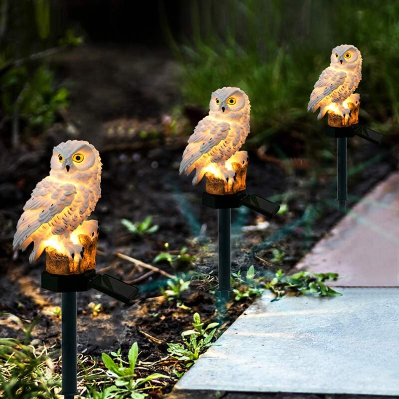Owl solar light for garden