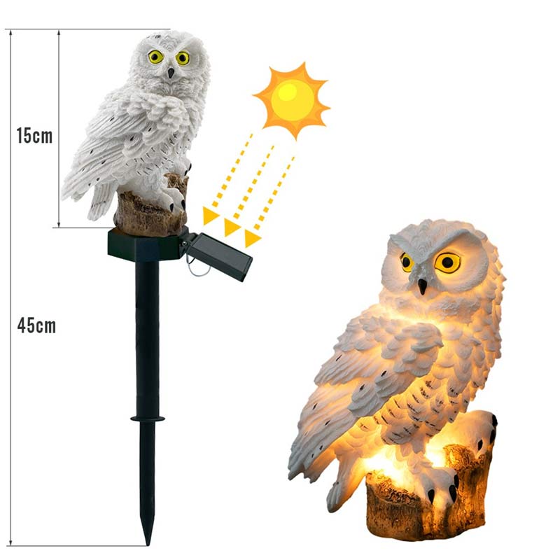 Solar Powered Owl garden light
